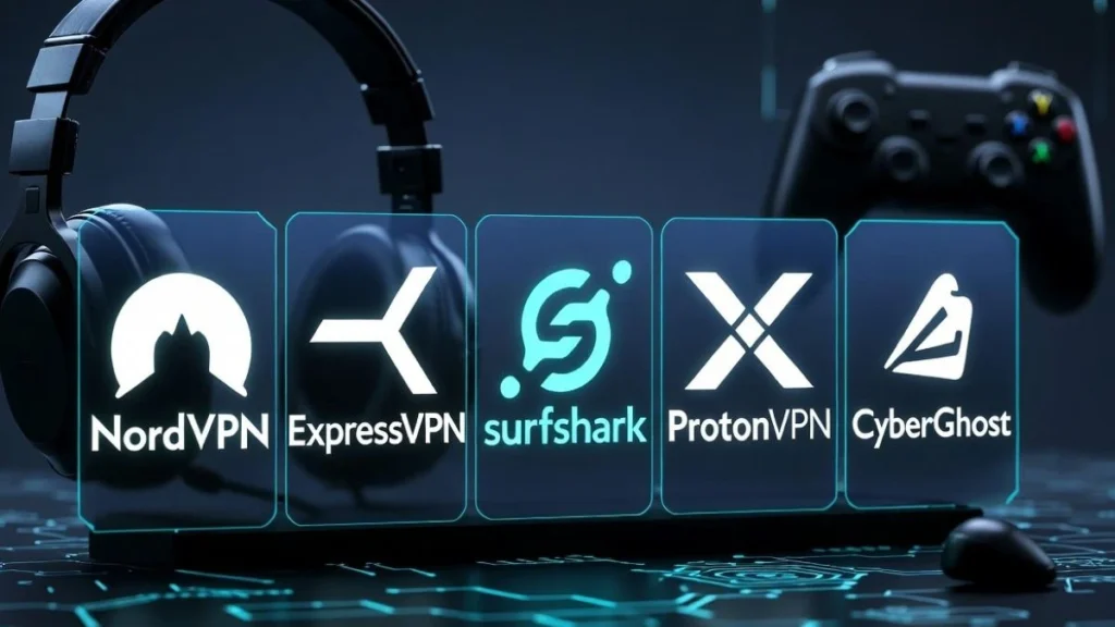 Top Best VPN for Gaming 2026 - NordVPN, ExpressVPN, Surfshark, Proton VPN and CyberGhost